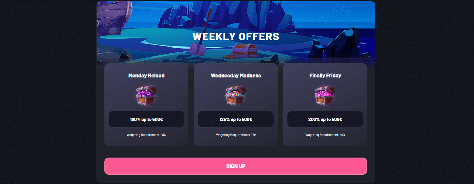 seven casino - weekly offer